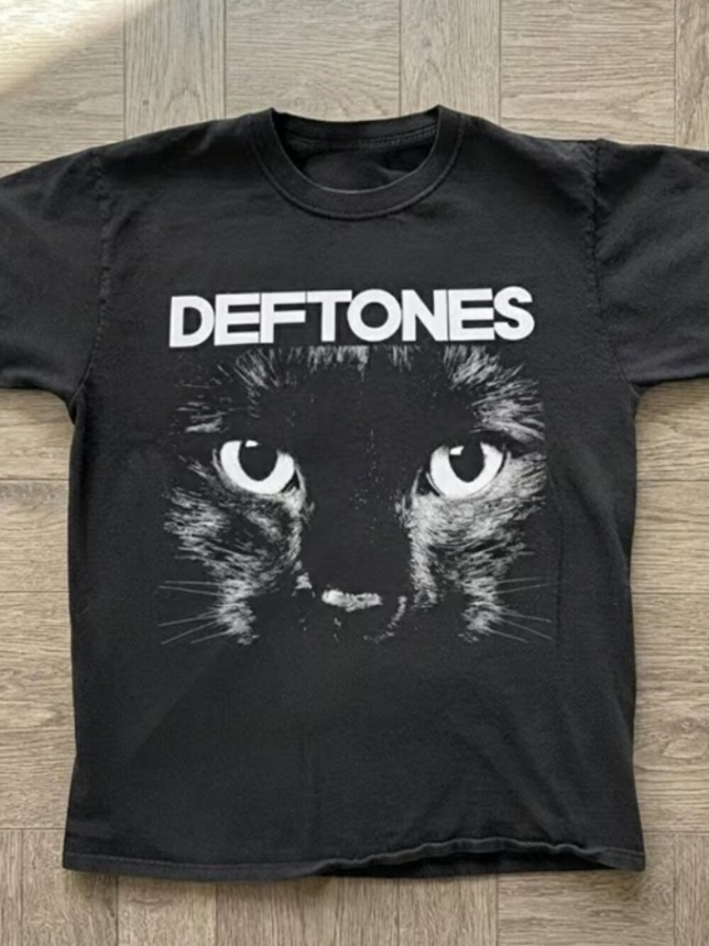 Deftones Black Cat Graphic T-Shirt